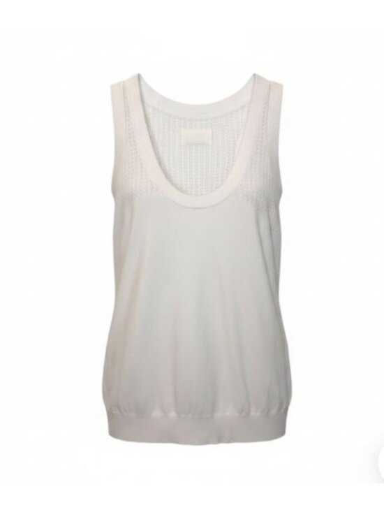Zadig & Voltaire Tops - Zadig & Voltaire Milia Ve knit White Tank - Size M